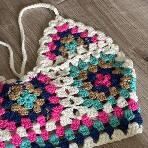 Crochet Halter Top & Skirt Set